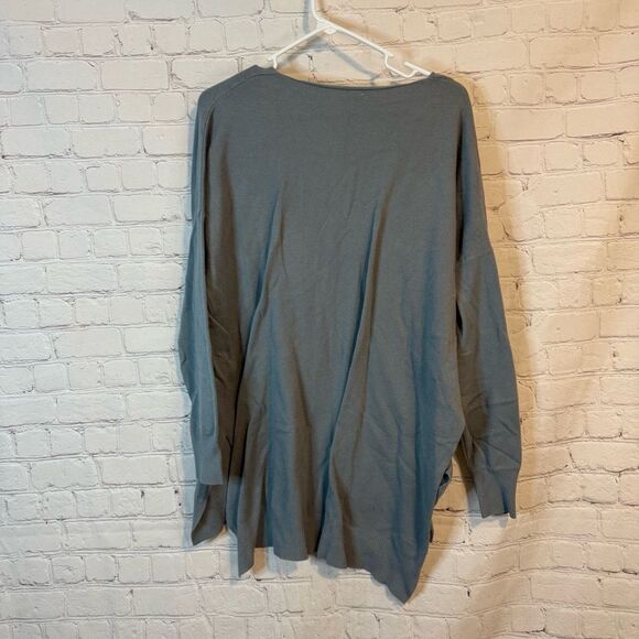Zenana Premium Light Blue Knit Top - Picture 3 of 5